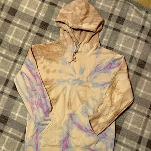 PACSUN multi-color tie dye sweatshirt